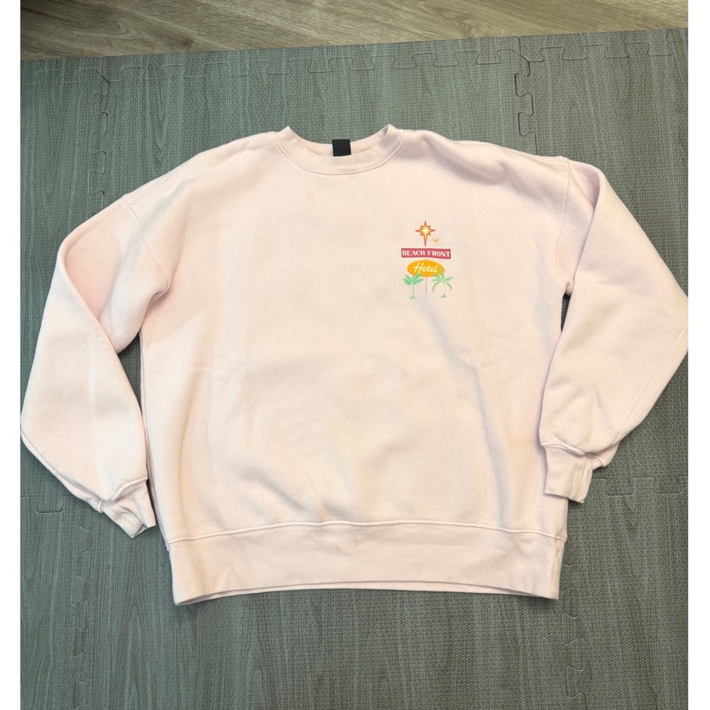 Wild Fable Light Pink Ponta Do Sol Madeira Portugal Graphic Sweatshirt XXS